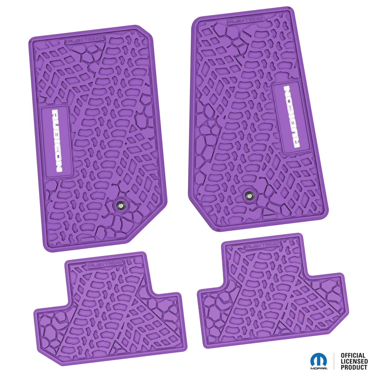 07-13 Jeep JK 2 Dr Front -Tire Tread/Scorched Earth Scene w/ Rubicon Insert - Black w/ Orange Insert product image