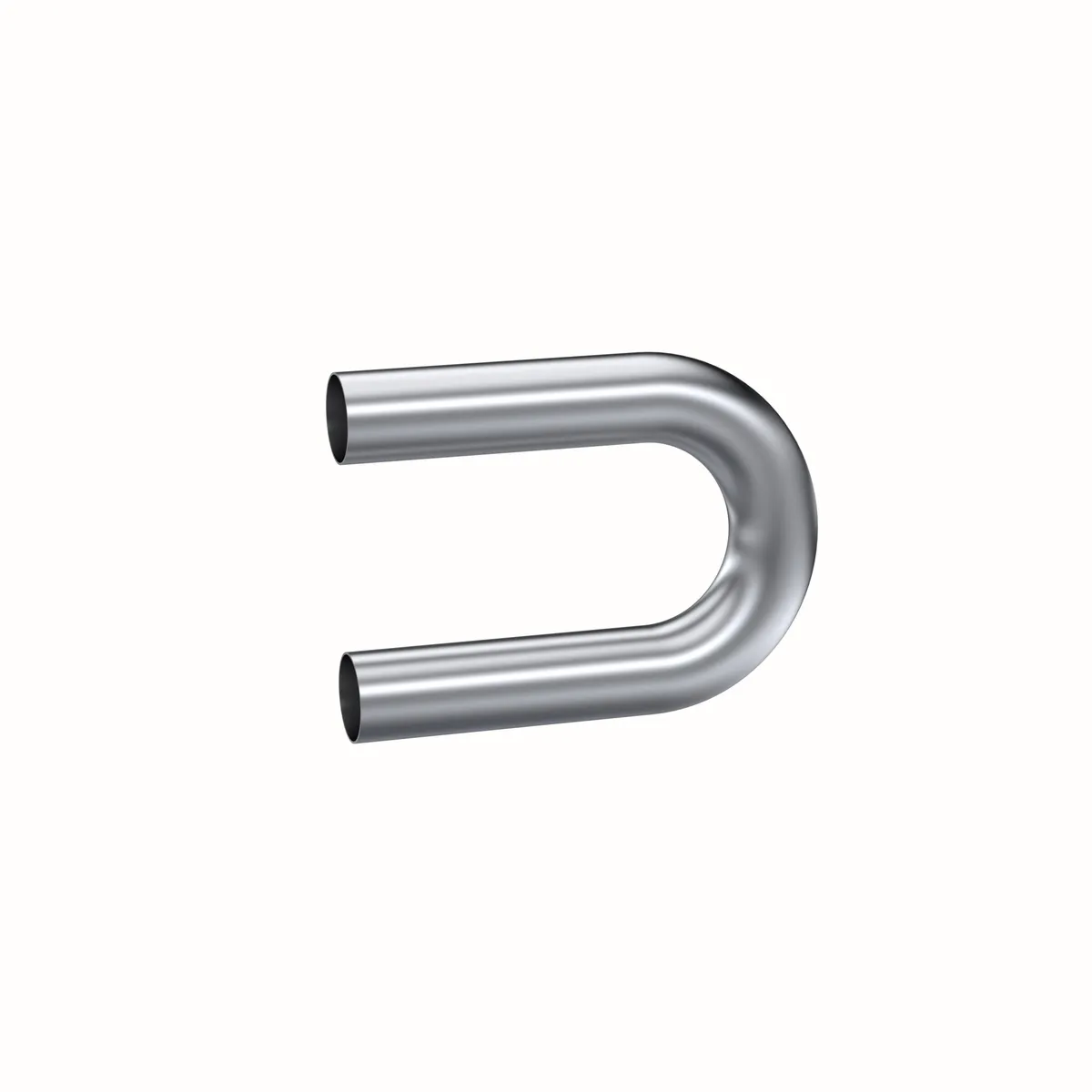 Garage Parts Pro Series Smooth Mandrel Bend Pipe; 2.5 in. Diameter; 180 Degree Bend; 9 in. Legs; T304 Stainless Steel; product image