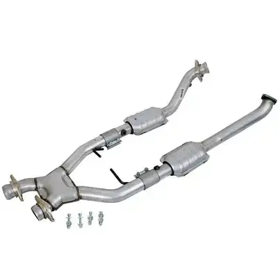 BBK Performance 1996-1998 Mustang Cobra 4.6l-4v 2.5 Full X-Pipe Wconverters