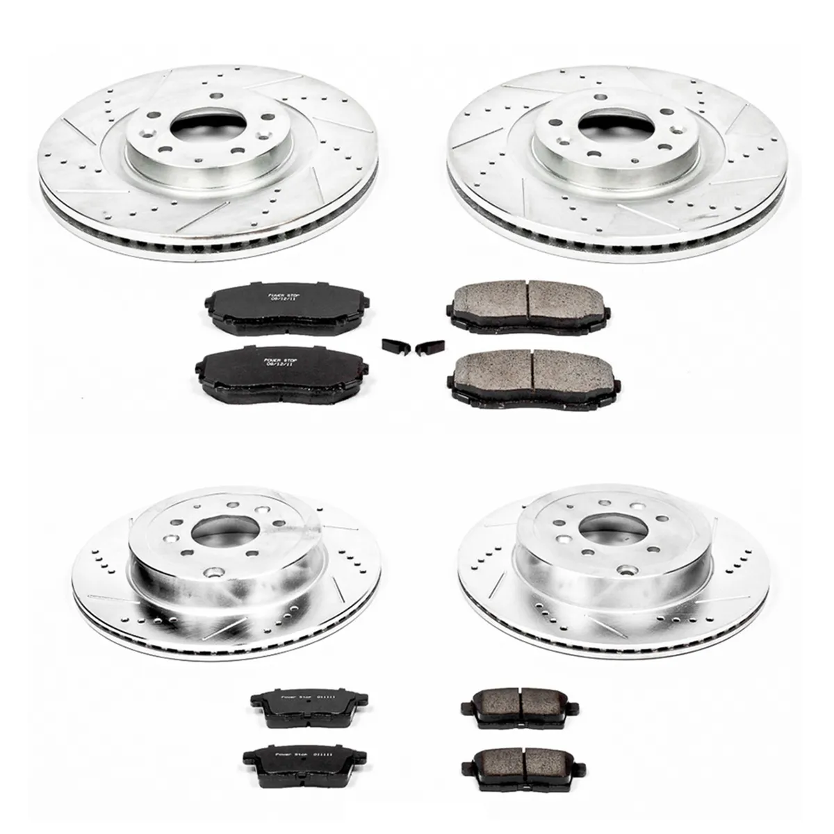 Z23 Evolution Sport Upgrade Kit: Drilled/Slotted Rotors; Carbon-Fiber Ceramic Pads W/Hardware product image