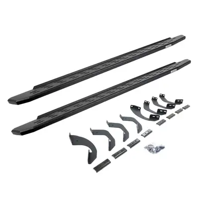 Go Rhino Go Rhino 69643973PC - RB30 Running Boards with Mounting Bracket Kit - Protective Bedliner coating