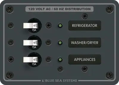 BLUE SEA Panel 120vac 3pos