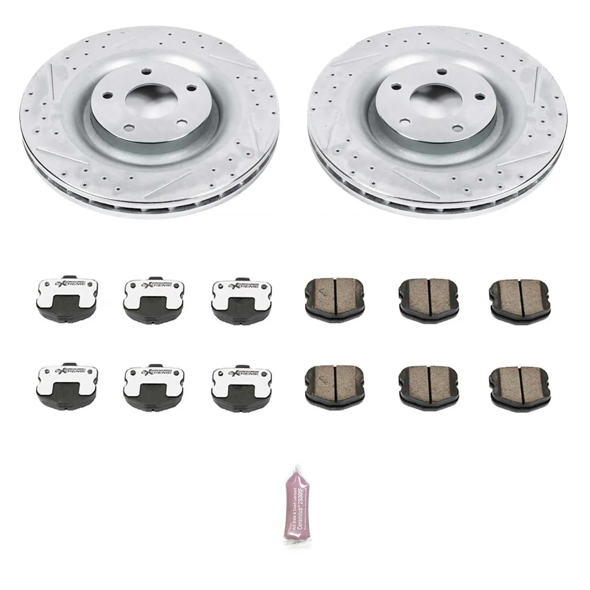 Z26 Street Warrior Upgrade Kit: Drilled/Slotted Rotors; Carbon-Fiber Ceramic Pads W/Hardware product image