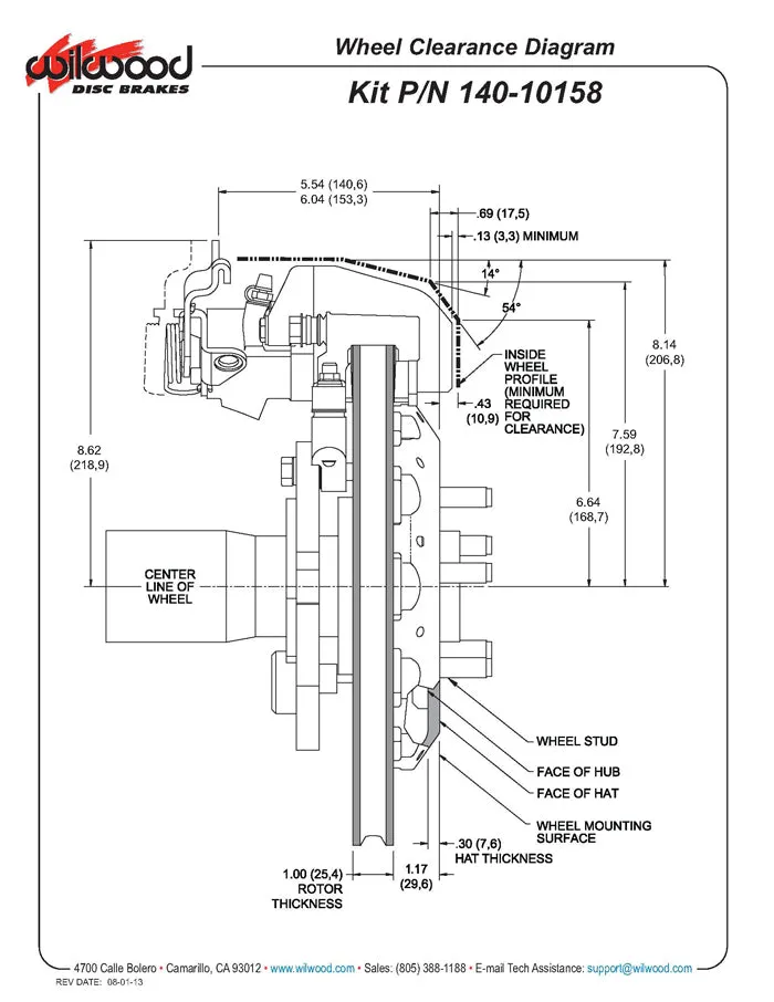1994 - 2004 Ford Combination Parking Brake Caliper Rear Brake Kit - 140-10158 product image