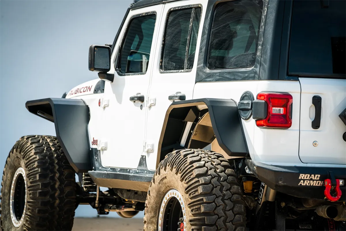 Stealth Rear Wide Fender Flares - Texture Black 2018-2025 Jeep JL JLU product image