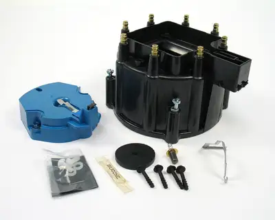 Pertronix Replacement Distributor Cap and Rotor Kit for HEI Distributors - Black (Service Part Only)