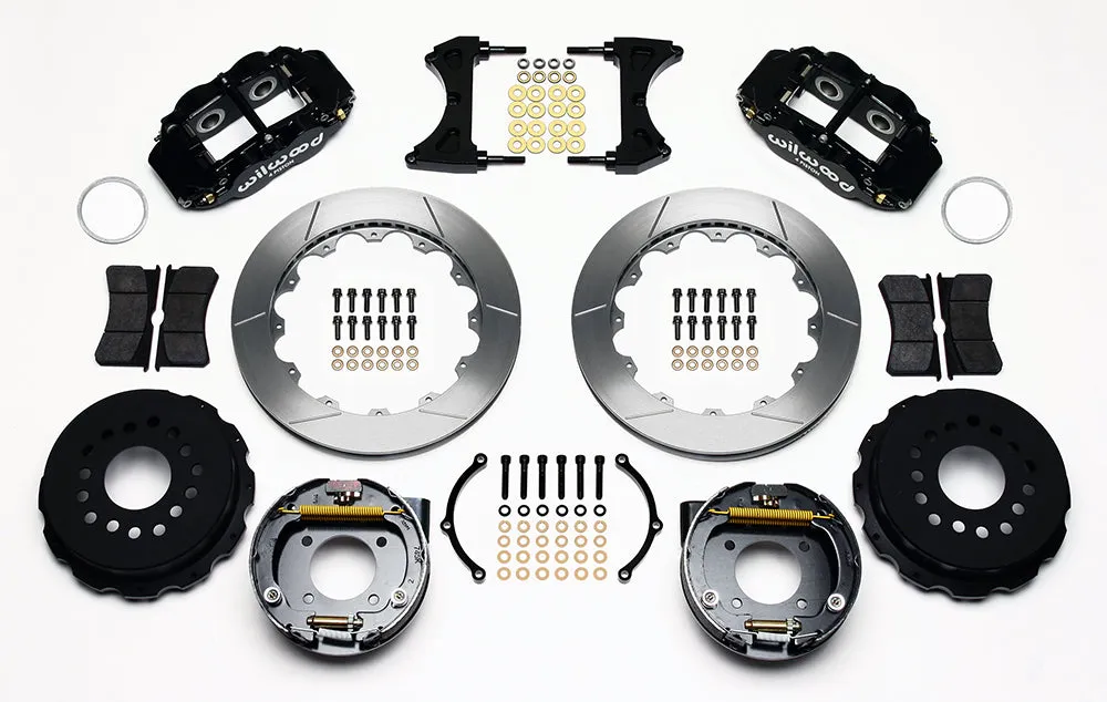 1964 - 1974 Buick, Chevrolet, Oldsmobile, Pontiac Forged Narrow Superlite 4R Big Brake Rear Parking Brake Kit - 140-13678 product image