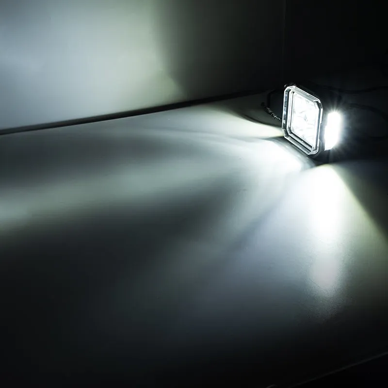 5-Inch White + Amber Dual-Mode A-Pillar Ditch LED Off Road Lights for Jeep Wrangler JK product image