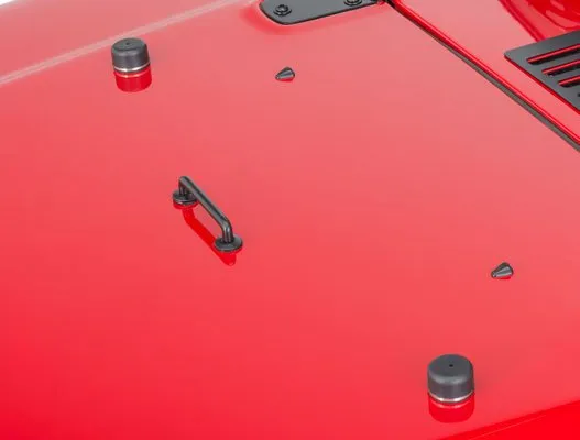 Jeep TJ/JK Windshield Tie Down Kit 97-14 Wrangler TJ/JK Powdercoat Black Kentrol product image