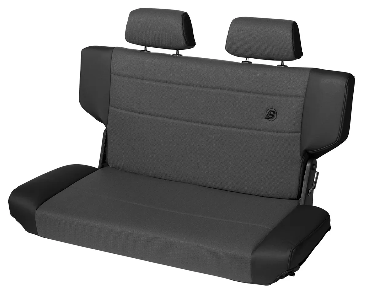 Bestop Black Denim Trailmax II Seats Trailmax II F & T Bench Seat, Rear, center fabric insert Jeep 97-06 Wrangler;