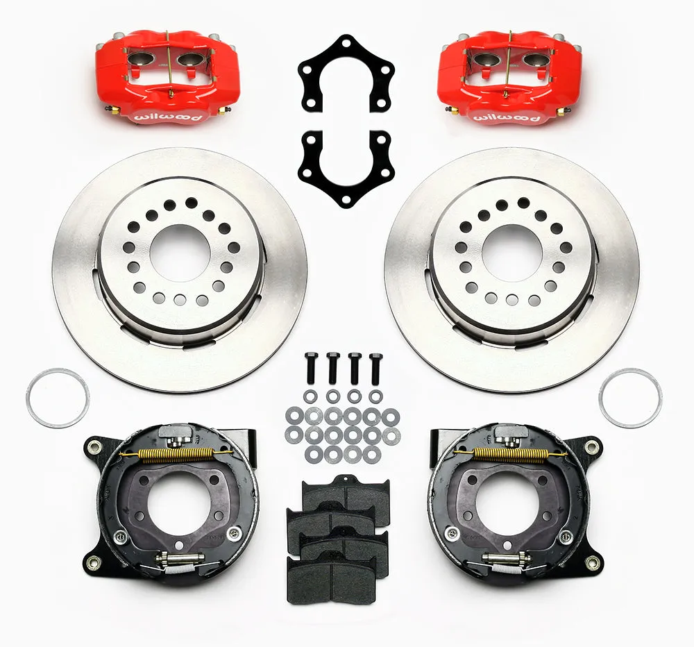 Wilwood FDLI PS P-BKit Drilled-Red MoparDana 2.36in Off wSnap Ring Brng product image