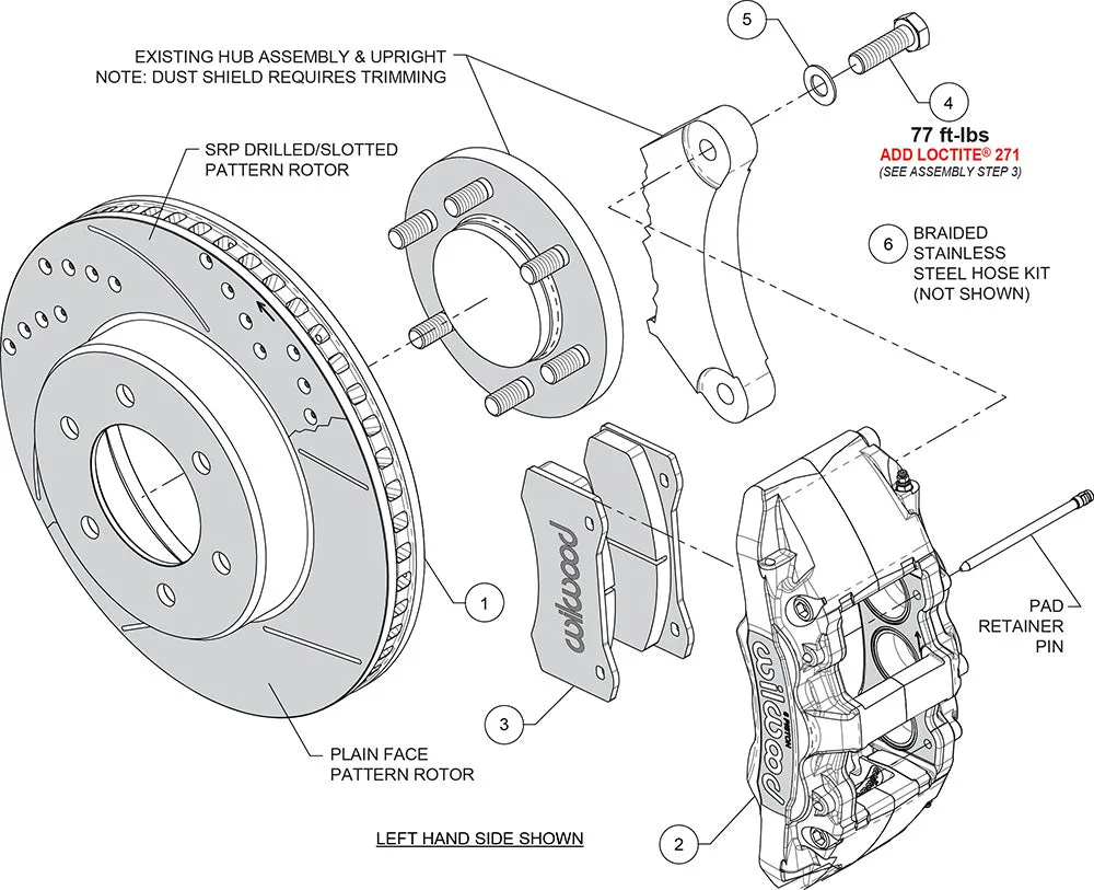 2022 - 2022 Toyota AERO6-DM Direct-Mount Truck Front Brake Kit - 140-17528 product image