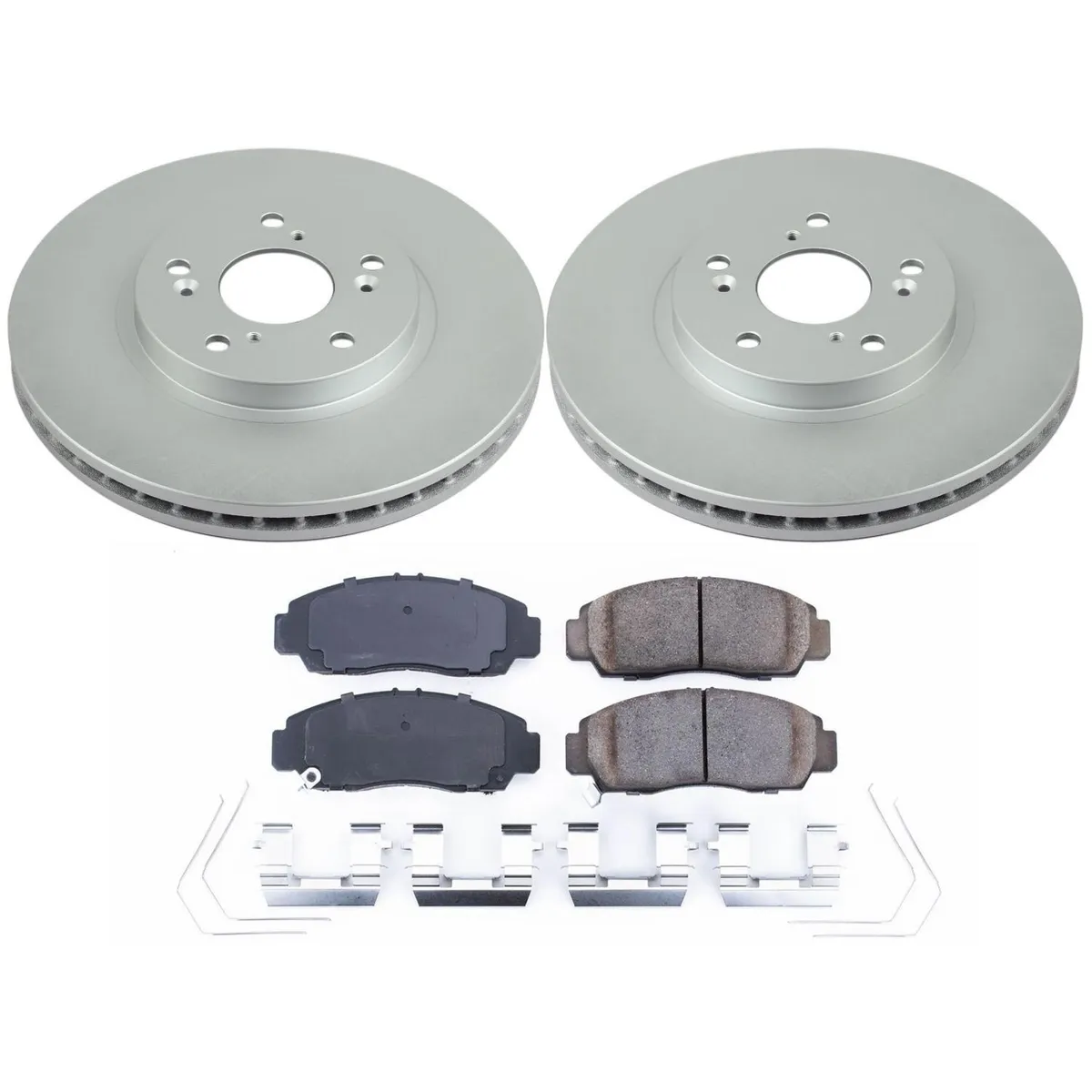 Z17 Geomet Coated Rotor Kit: Genuine Geomet Fully Coated Rotors; Ceramic Pads W/Hardware product image