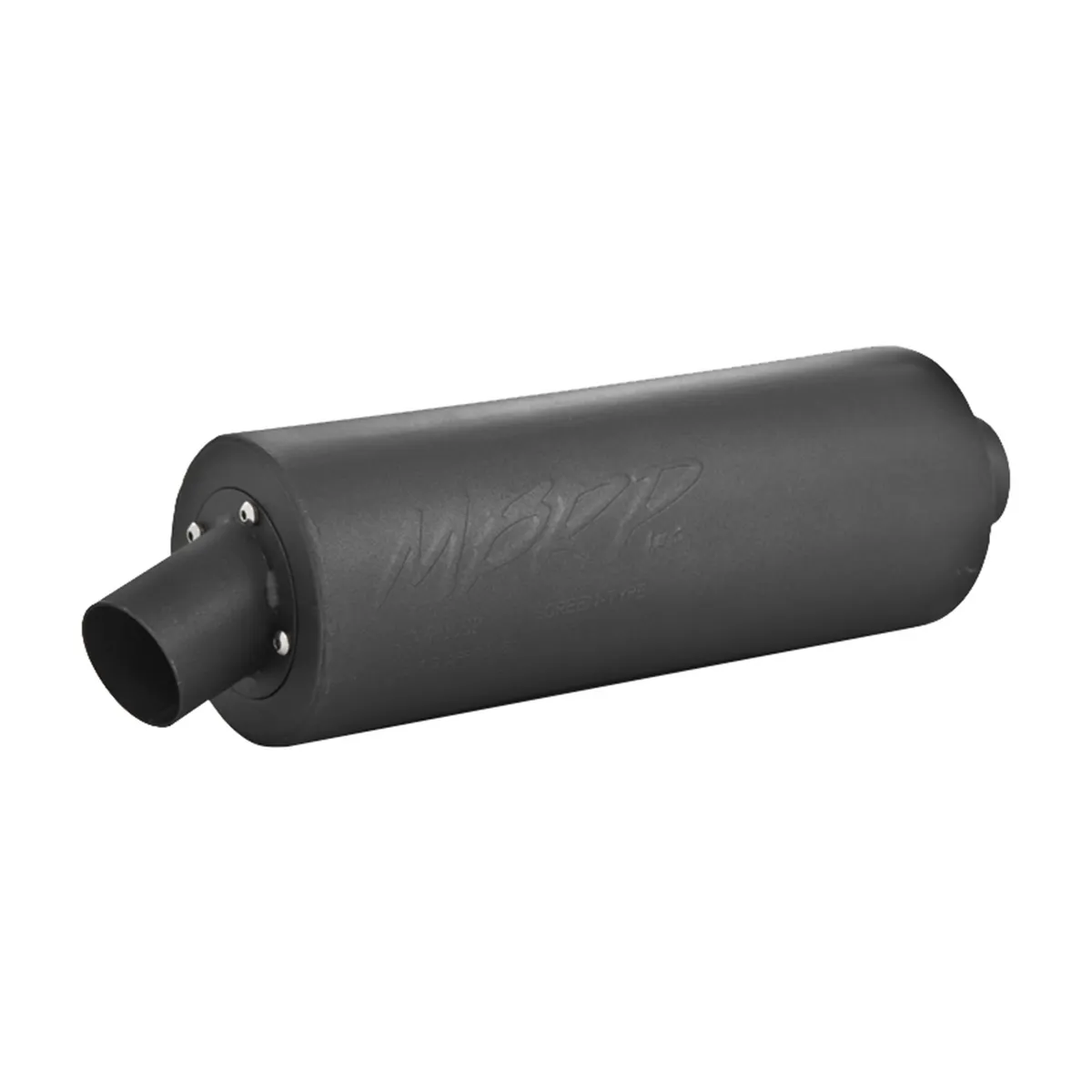 ATV Exhaust System With Sport Muffler; Slip-On Combination; 1.75 in. Inlet; 4.25 in. Diameter Body; Chambered Muffler; product image