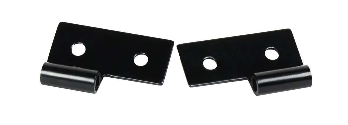 JEEP CJ/YJ/TJ Lower Door Hinge Pair 76-06 CJ and Wrangler YJ/TJ Powdercoat Black Kentrol product image