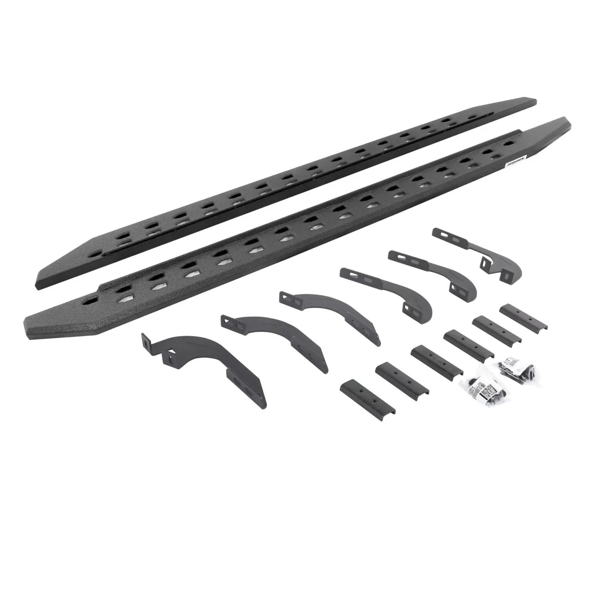 Go Rhino Go Rhino 69442987ST - RB20 Slim Line Running Boards With Mounting Brackets - Protective Bedliner Coating