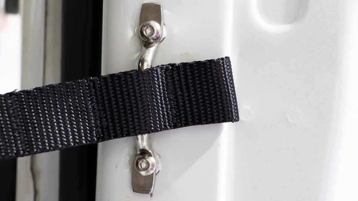 Jeep CJ/YJ Door Strap Kit For 76-95 Jeep CJ/YJ Polished Stainless Steel Kentrol product image