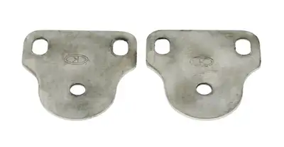 Kentrol Jeep CJ/YJ Interior Windshield Brackets Pair 76-95 CJ and Wrangler YJ Polished Silver Kentrol