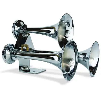 Pacbrake Premium Triple Train Horn Kit WAir Horn Kit HP10254 and Onboard Air Kit HP10163 Pacbrake