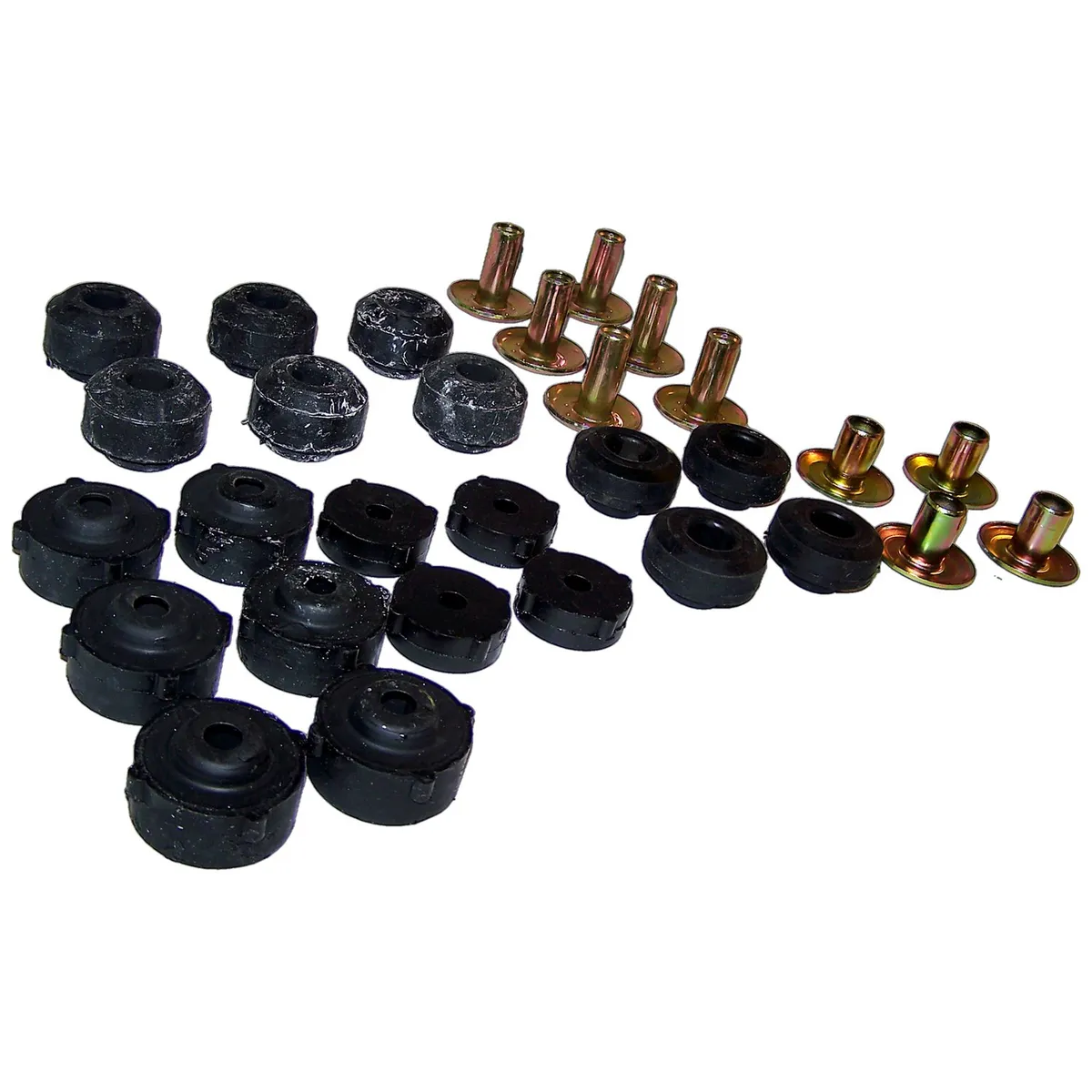 Body Mounting Kit; Incl. Mount Bushings/Retainers/Washer/Bushings; w/Steel Body; product image