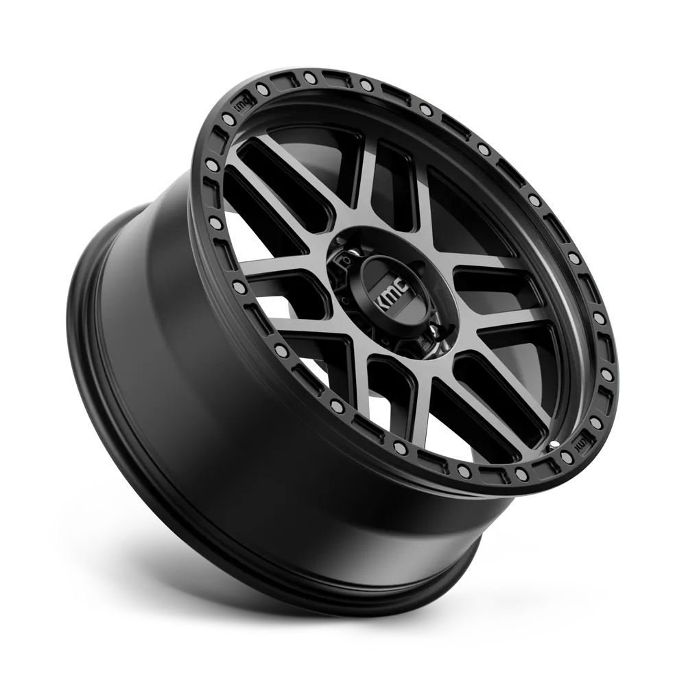 Km544 17x9 6x139.70 Satin Black w/ Gloss Black Lip (18 Mm) product image