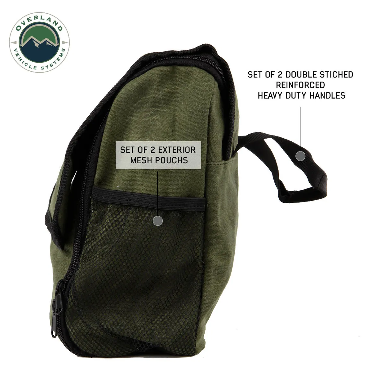 Organize With Overland Vehicle Systems Wax Canvas Overnight Bag Overland Vehicle Systems product image