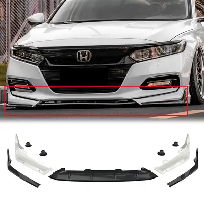 AMERICAN MODIFIED American Modified Aerodynamic Front Lip Spoiler, White - AMHMBA00201