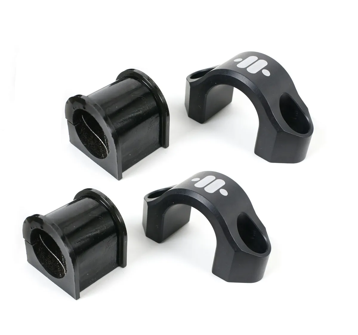 Delrin Sway Bar Bushing Kit 1.125 Inch I.DX 2.5-3.5 Inch Wide Hole Pattern 1 Pair Of Delrin Inserts Polyurethane Bushings And Straps Ridetech product image