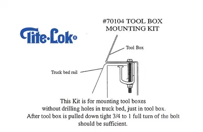 Tite-Lok TL-70104 Tool Box Clamp
