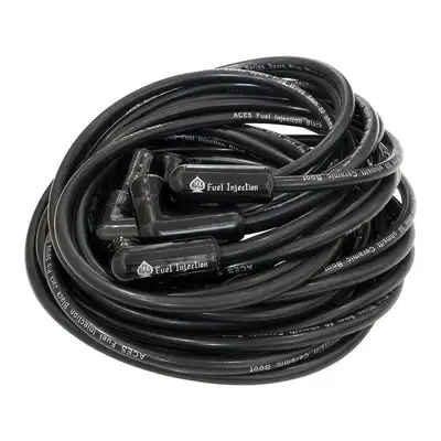 Aces Fuel Injection Inc Black Jack Pro Ceramic Boot Spark Plug Wires