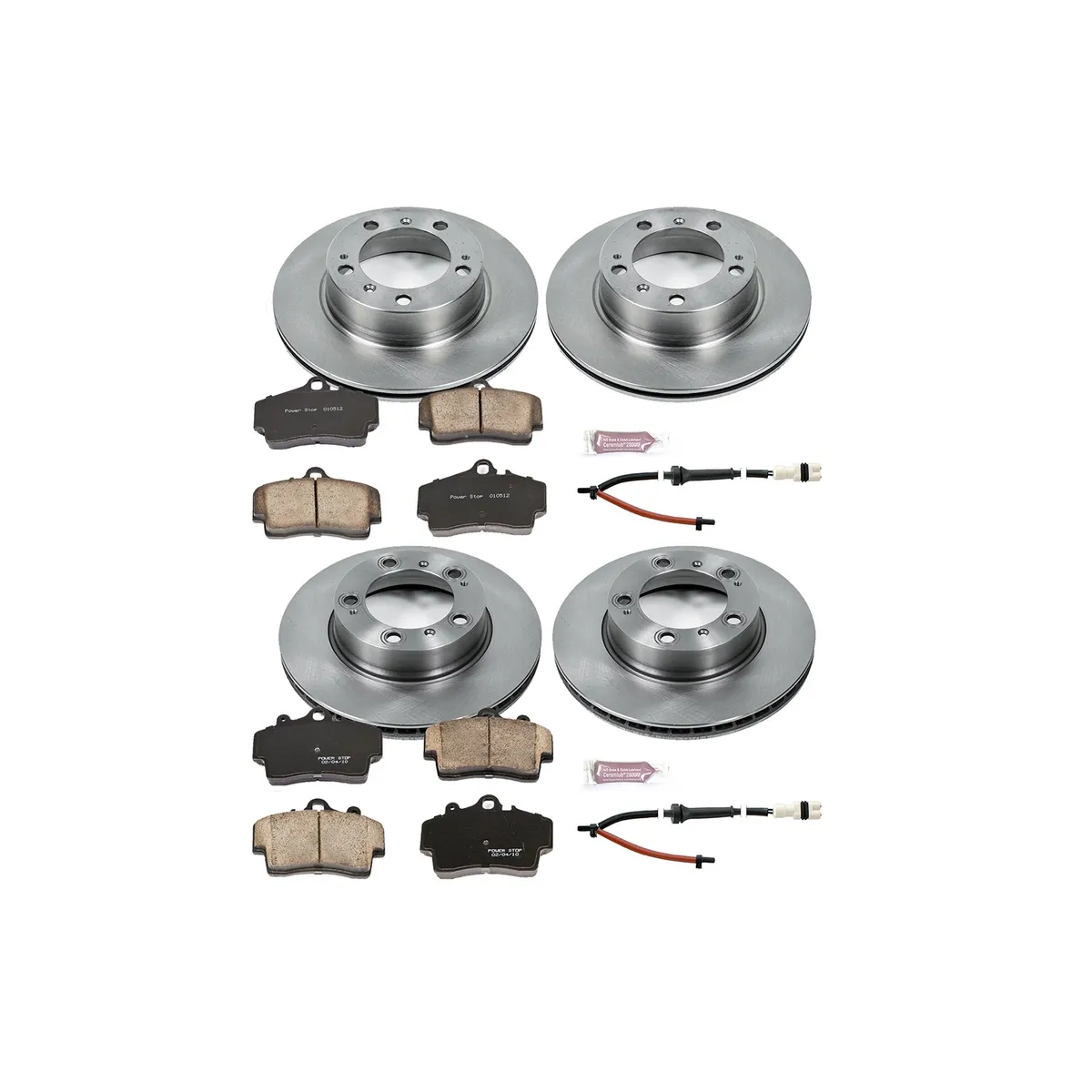 Z17 Direct Replacement Kit: Rotors; Ceramic Pads W/Hardware; Pad Sensors product image