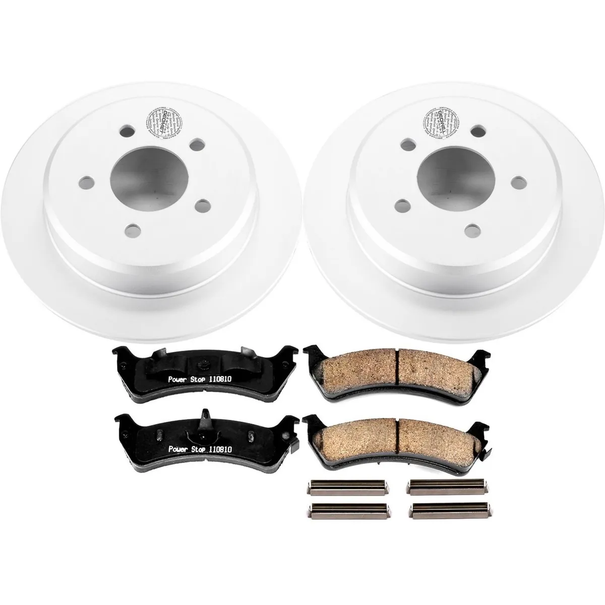 Z17 Geomet Coated Rotor Kit: Genuine Geomet Fully Coated Rotors; Ceramic Pads W/Hardware product image