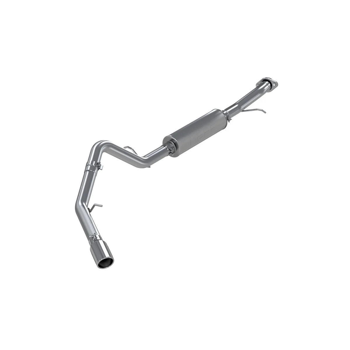 Armor Lite Cat Back Exhaust System; 3 in.; Incl. Ext. Pipe/Muffler/Tailpipe/Hardware/4 in. OD Tip; Single Side Exit; Aluminized; product image