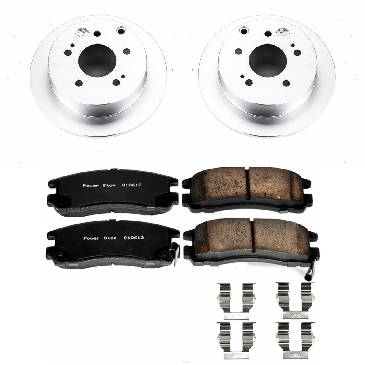 Z17 Geomet Coated Rotor Kit: Genuine Geomet Fully Coated Rotors; Ceramic Pads W/Hardware product image