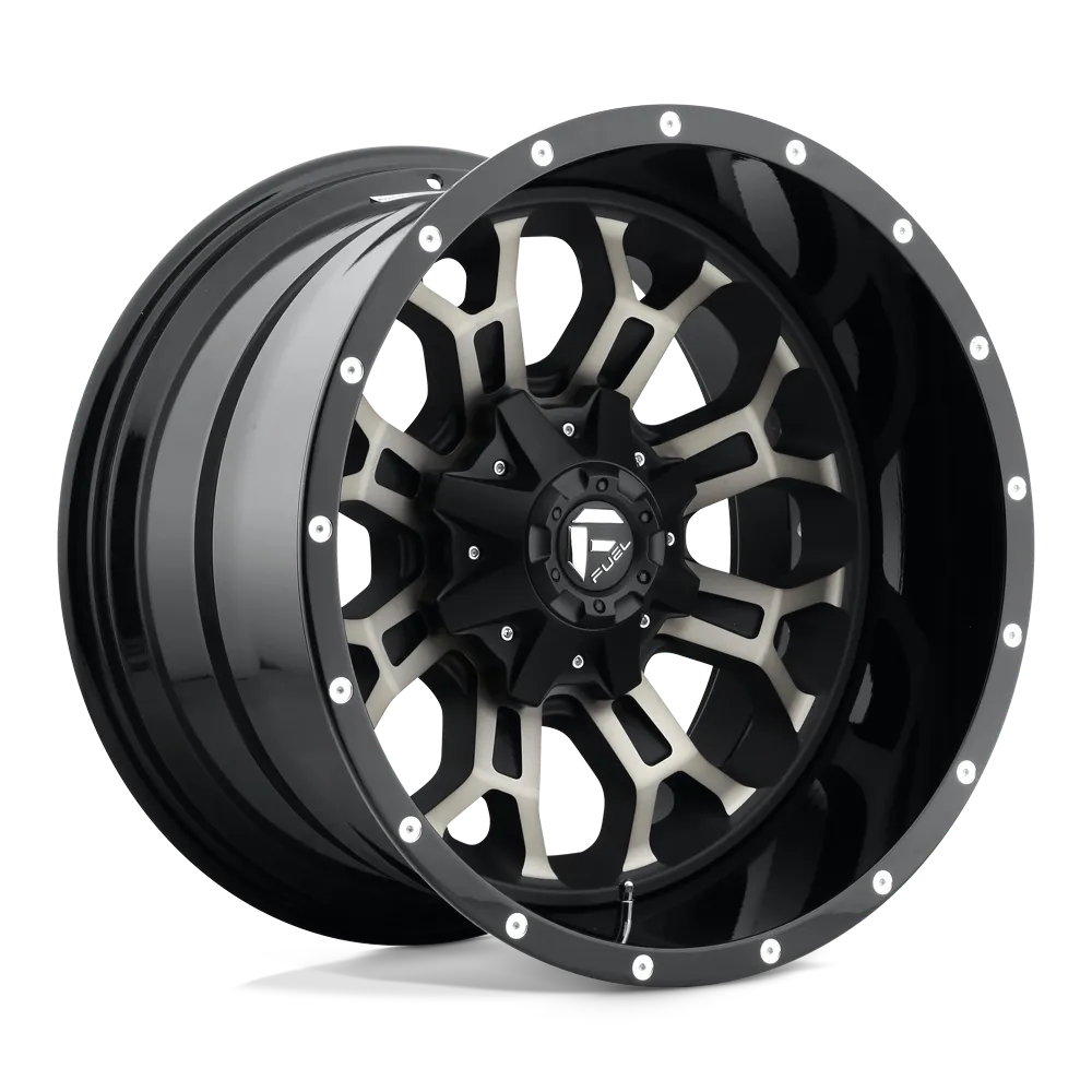 KMC Wheels Crush 20x10 5x114.305x127.00 Gloss Machined Double Dark Tint -18 mm