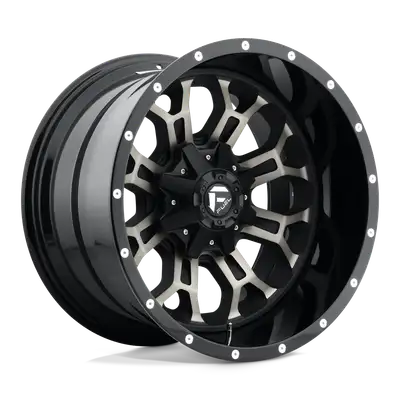KMC Wheels Crush 20x10 5x114.305x127.00 Gloss Machined Double Dark Tint -18 mm
