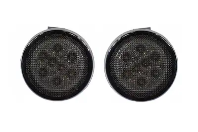 Quake LED Quake LED - QTE675 - Jeep JK Front Grill Turn Signal Lights for 2007-2017 Jeep Wrangler