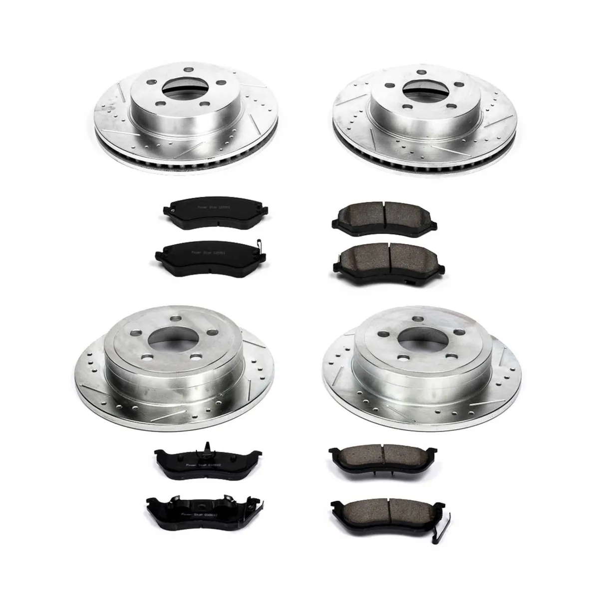 Z23 Evolution Sport Upgrade Kit: Drilled/Slotted Rotors; Carbon-Fiber Ceramic Pads W/Hardware product image