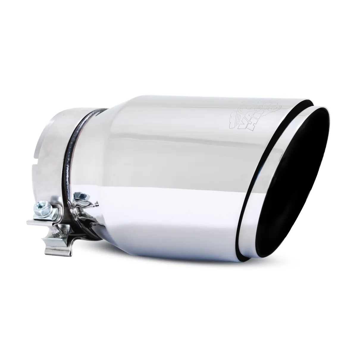Vance & Hines 26916 Vance & Hines 5 x 6.5 x 12 Polished Twin Slash Universal Exhaust Tip product image