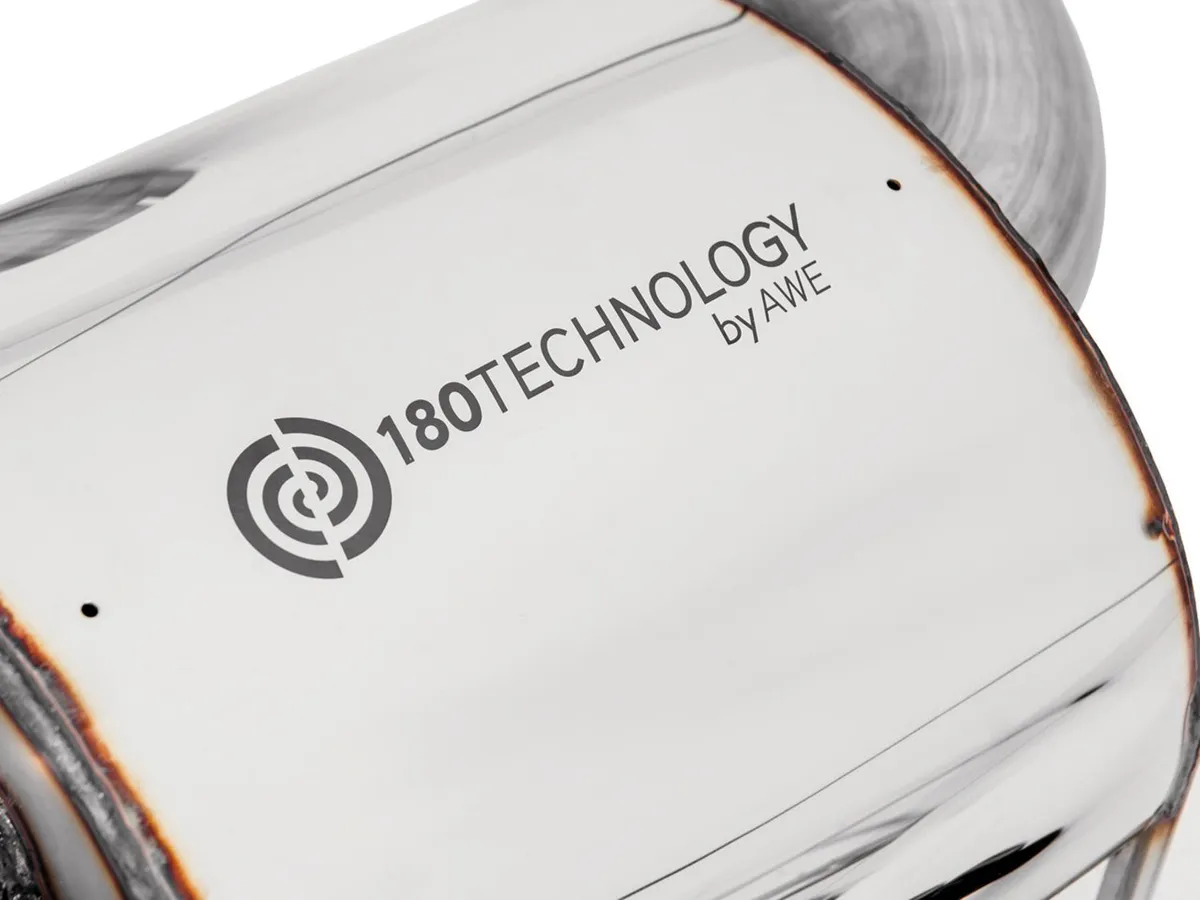 AWE Track Edition Axleback Exhaust for VB Subaru WRX - Diamond Black Tips 3020-43424 product image