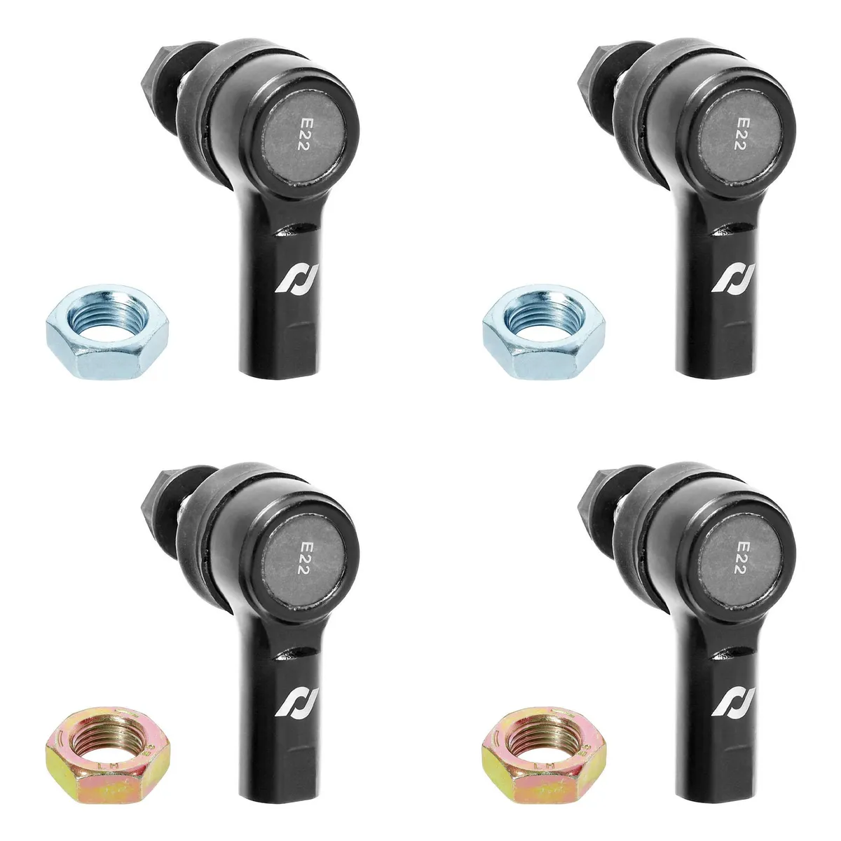 Rock Jock Antirock® Sway Bar End Link Hardware Kit; Incl. RH/LH 1/2-20 Sealed Rod Ends/RH/LH 1/20-20 Thin Jam Nuts/1 mm.-1.75 Lock Nuts Zinc Plated Finish;