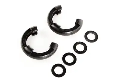Rugged Ridge Rugged Ridge D-Shackle Isolator 3/4 Inch Kit, Black Pair