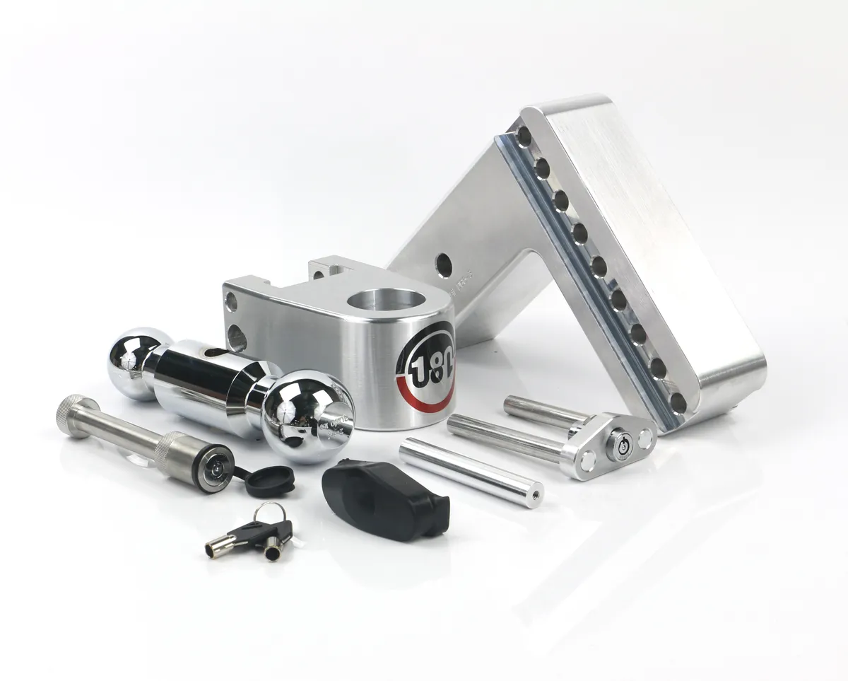 180 Hitch Chrome Plated 6in Drop Hitch With 3in Shank (10k/21k Grwr) With Ws05 Keyed Alike product image