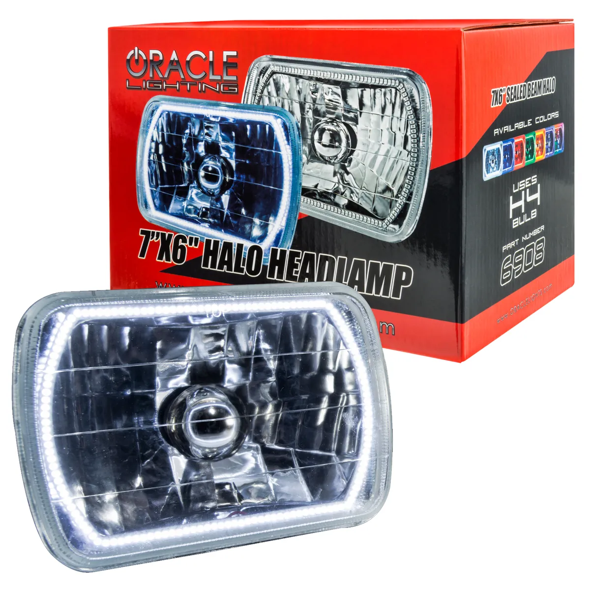 Pre-Installed Lights7x6? Sealed Beam - White Sealed Beam - Rectangular White product image