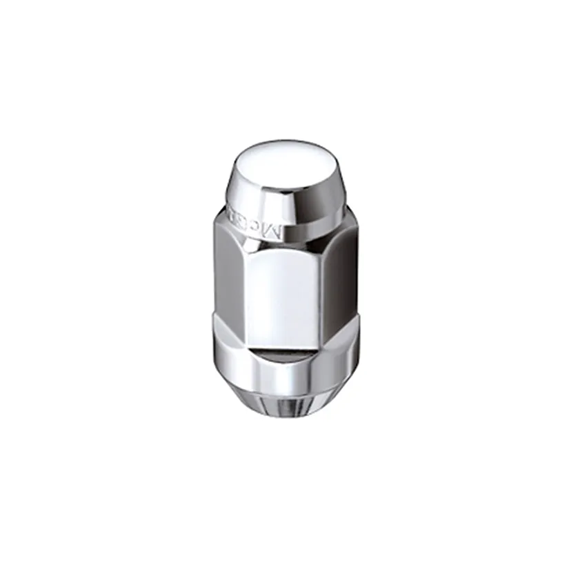 Hex Lug Nut M14x1.5 Cone Seat Bulge 13/16 Hex 1.945 in Oal Chrome (4 Pk) product image