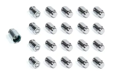 McGard 5 Lug Hex Install Kit 1/220 Cone Seat W/Wheel Lks 13/16 Hex 1.5 in Oal Chrome