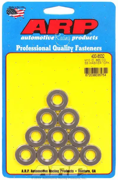 ARP Auto Racing 10mm ID SS Washers 10pk .865 OD
