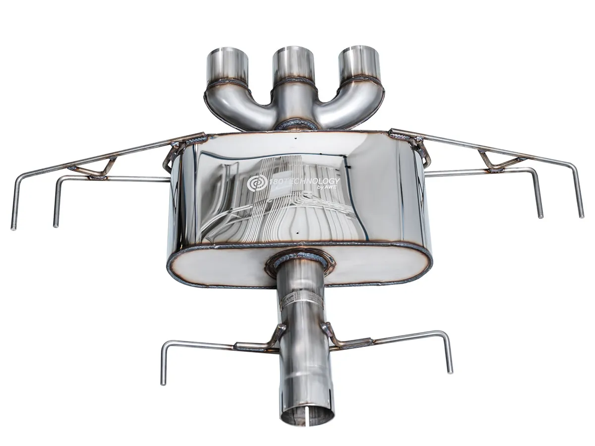 AWE Track Edition Exhaust for DE5 Integra Type-S - Triple Chrome Silver Tips product image