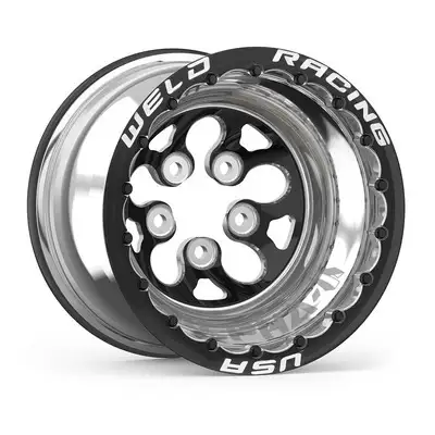 WELD Racing 15x12 Blk Alpha-1 Wheel 5x4.750BP 4in BS Blk DBL