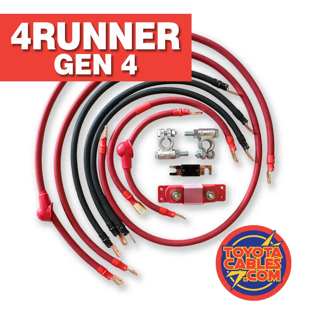 2003-2009 Toyota 4Runner Battery Cable Kit Gen 4 4.7 Liter 1/0 Gauge Battery Cable Big7Kits product image